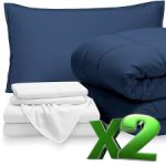 2. x. Basic Single linen Packs (Doona, top/bottom sheet, pillow, pillowcase) +$80.00